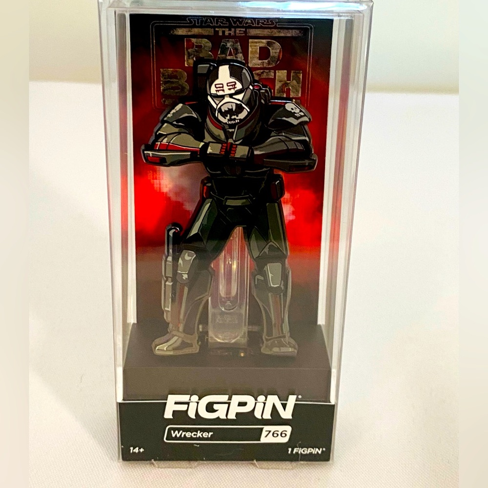 Star Wars FiGPiN # 766 The Bad Batch Wrecker Enamel Pin. New In Box.